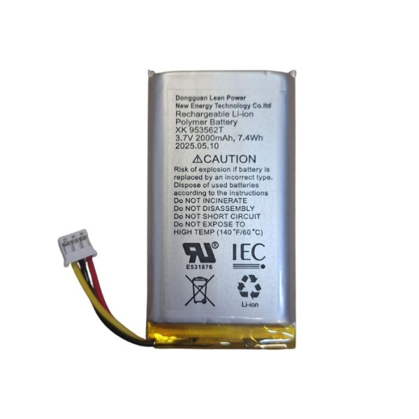 BATERIE REINCARCABILA, CONECTOR 3 PINI - ACCUMULATOR FOR HUB/HUB 2/REX/REX 2 (2AH, 3-PIN)