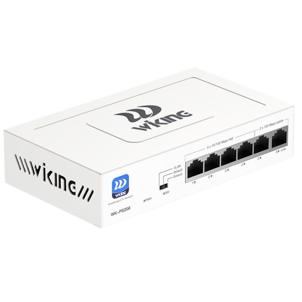 SWITCH CU 6 PORTURI (4 POE) 10/100 MBPS - WK-PS206 SWITCH CU 6 PORTURI (4 POE) 10/100 MBPS - WK-PS206