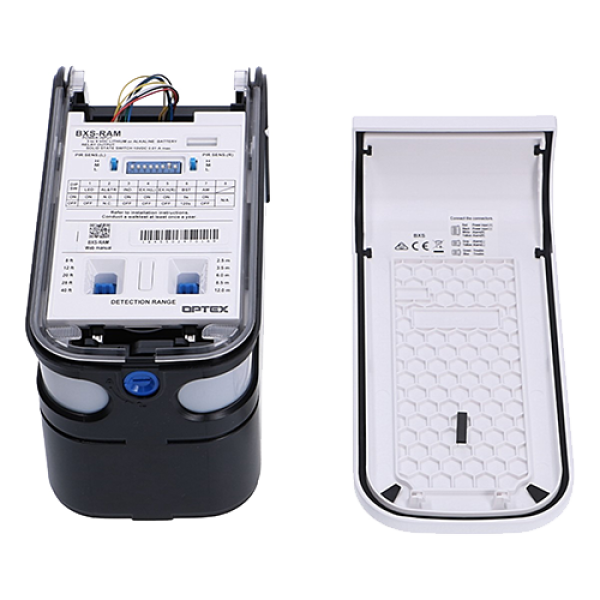 Detector de miscare PIR exterior, quad narrow cu anti-masking, baterii - OPTEX BXS-RAM Detector de miscare PIR exterior, quad narrow cu anti-masking, baterii - OPTEX BXS-RAM