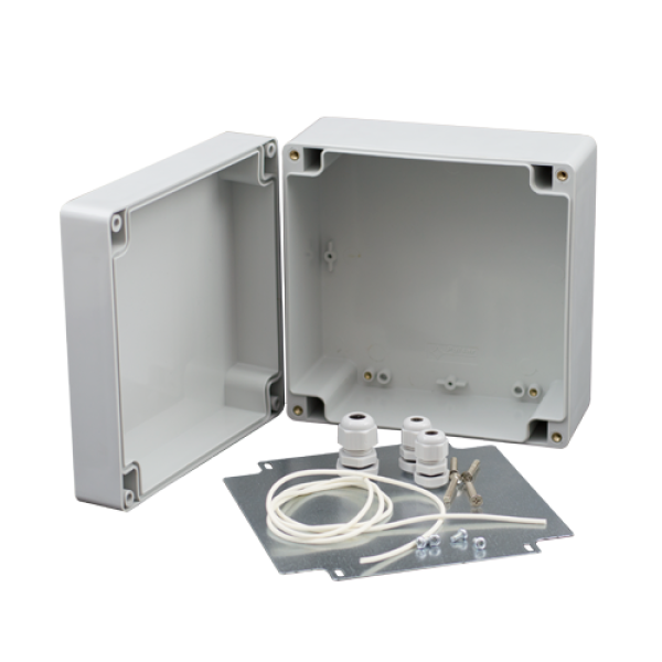 Doza exterior cu placa metalica montaj echipamente AWO603