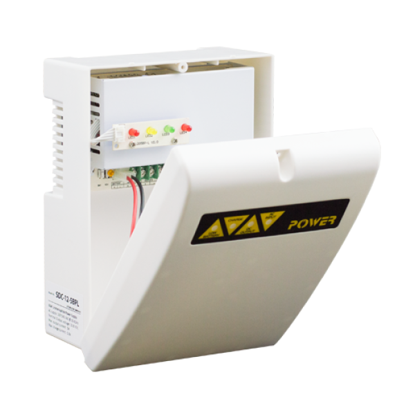 Sursa de alimentare 12V/5A, back-up in cabinet de plastic SDC-12-5BPL Sursa de alimentare 12V/5A, back-up in cabinet de plastic SDC-12-5BPL