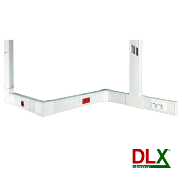 Canal cablu 102x50 mm cu capac, 2m - DLX DLX-102-50