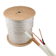 Cablu coaxial RG59 + alimentare 2x0.75, 305m, alb TSY-RG59+2X0.75-W Cablu coaxial RG59 + alimentare 2x0.75, 305m, alb TSY-RG59+2X0.75-W