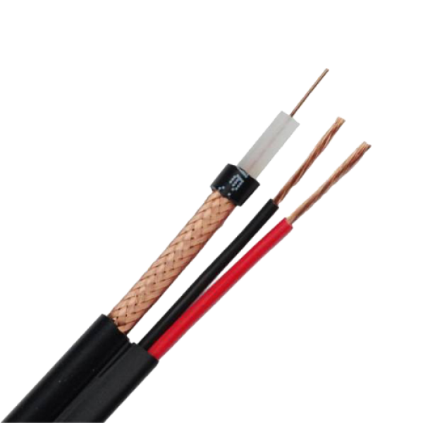Cablu coaxial RG59 + alimentare 2x0.75, 305m, negru TSY-RG59+2X0.75-B Cablu coaxial RG59 + alimentare 2x0.75, 305m, negru TSY-RG59+2X0.75-B