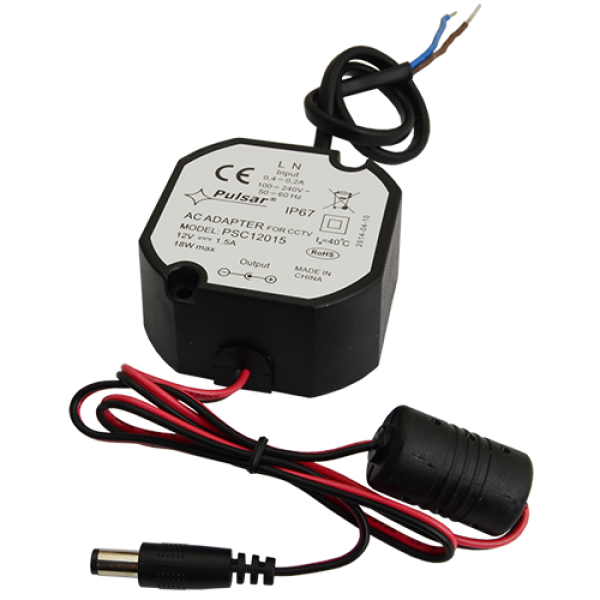 Sursa de alimentare 12V, 1.5A, IP67 - Pulsar PSC12015 Sursa de alimentare 12V, 1.5A, IP67 - Pulsar PSC12015