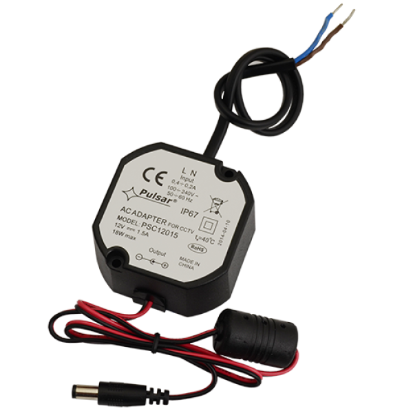 Sursa de alimentare 12V, 1.5A, IP67 - Pulsar PSC12015 Sursa de alimentare 12V, 1.5A, IP67 - Pulsar PSC12015