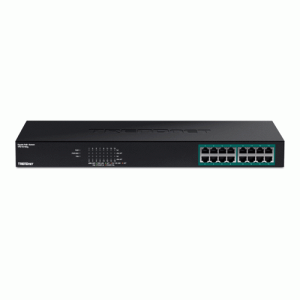 Switch 16 porturi Gigabit PoE+ 246W - TRENDnet TPE-TG160G Switch 16 porturi Gigabit PoE+ 246W - TRENDnet TPE-TG160G