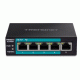 Switch 4 porturi Fast Ethernet Long Range 250m PoE+ 60W, 1 port Fast Ethernet - TRENDnet TE-FP051 Switch 4 porturi Fast Ethernet Long Range 250m PoE+ 60W, 1 port Fast Ethernet - TRENDnet TE-FP051
