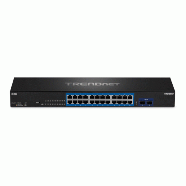 Switch 24 porturi Gigabit, 2 porturi SFP+ 10G - TRENDnet TEG-30262 Switch 24 porturi Gigabit, 2 porturi SFP+ 10G - TRENDnet TEG-30262