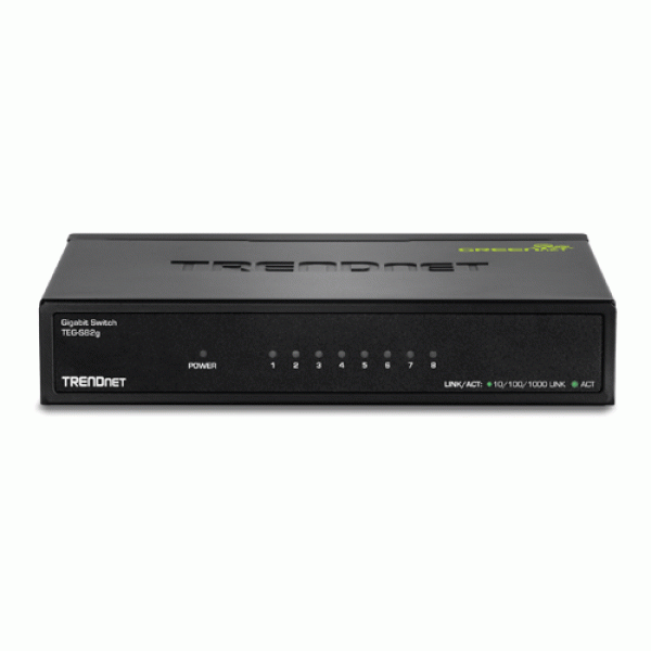 Switch GREENnet 8 porturi Gigabit - TRENDnet TEG-S82G Switch GREENnet 8 porturi Gigabit - TRENDnet TEG-S82G