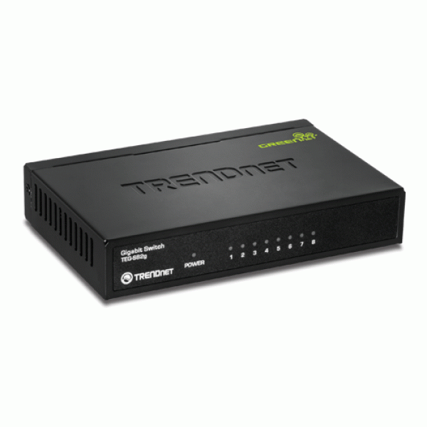 Switch GREENnet 8 porturi Gigabit - TRENDnet TEG-S82G Switch GREENnet 8 porturi Gigabit - TRENDnet TEG-S82G