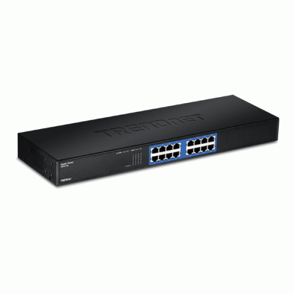 Switch GREENnet rack mount 16 porturi Gigabit - TRENDnet TEG-S16G Switch GREENnet rack mount 16 porturi Gigabit - TRENDnet TEG-S16G