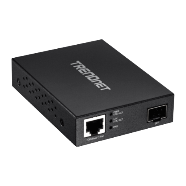 Mediaconvertor POE Gigabit - SFP fibra optica - TRENDnet TFC-PGSFP Mediaconvertor POE Gigabit - SFP fibra optica - TRENDnet TFC-PGSFP