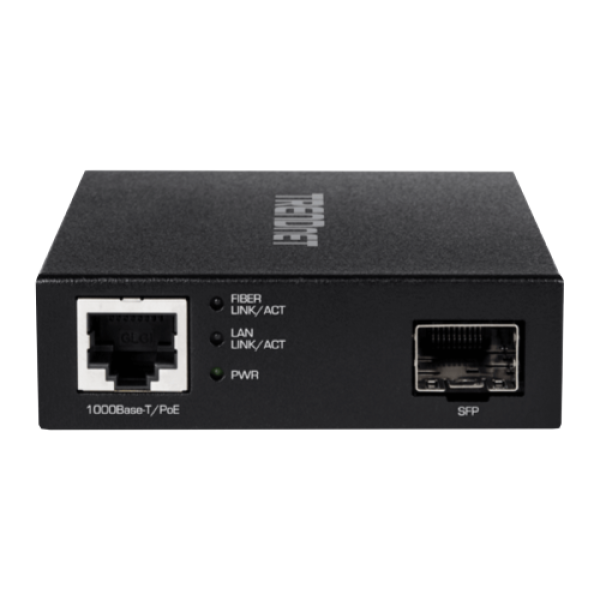 Mediaconvertor POE Gigabit - SFP fibra optica - TRENDnet TFC-PGSFP Mediaconvertor POE Gigabit - SFP fibra optica - TRENDnet TFC-PGSFP