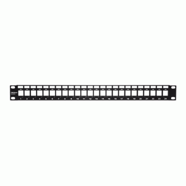 Patch Panel 24 porturi blank keystone 1U - TRENDnet TC-KP24 Patch Panel 24 porturi blank keystone 1U - TRENDnet TC-KP24
