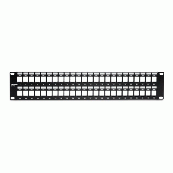 Patch Panel 48 porturi blank keystone 2U - TRENDnet TC-KP48 Patch Panel 48 porturi blank keystone 2U - TRENDnet TC-KP48