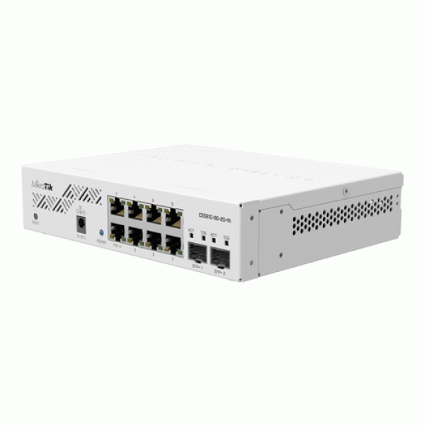 Smart Switch, 8 x Gigabit, 2 x SFP+ 10Gbps - Mikrotik CSS610-8G-2S+IN Smart Switch, 8 x Gigabit, 2 x SFP+ 10Gbps - Mikrotik CSS610-8G-2S+IN