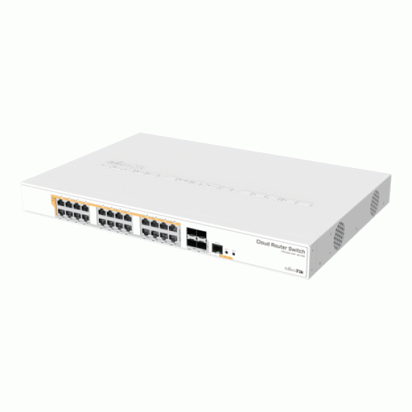 Management Switch 24 x Gigabit PoE+ Out 450W, 4 x SFP+ 10Gbps - Mikrotik CRS328-24P-4S+RM Management Switch 24 x Gigabit PoE+ Out 450W, 4 x SFP+ 10Gbps - Mikrotik CRS328-24P-4S+RM