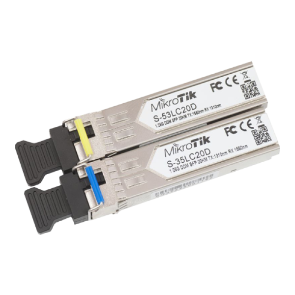 Pereche de module SFP, S-35LC20D + S-53LC20D - Mikrotik S-3553LC20D