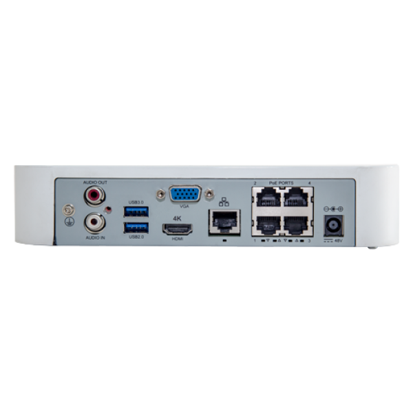 NVR seria Easy, 4 canale 8MP + 4 porturi Long PoE, H.265 Ultra - UNV NVR301-04LS3-P4 NVR seria Easy, 4 canale 8MP + 4 porturi Long PoE, H.265 Ultra - UNV NVR301-04LS3-P4