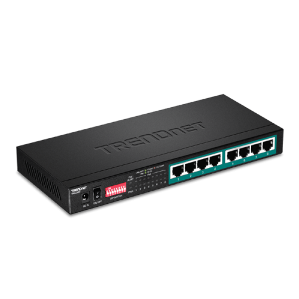 Switch 8 porturi Gigabit Long Range 200m PoE+ - TRENDnet TPE-LG80 Switch 8 porturi Gigabit Long Range 200m PoE+ - TRENDnet TPE-LG80