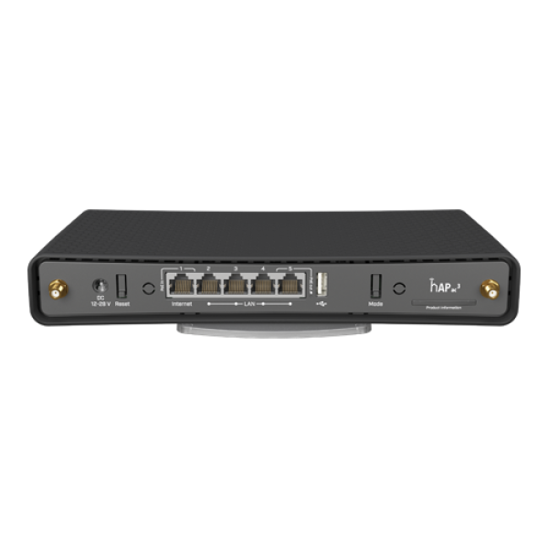 hAP acÂ³, 5 x Gigabit, 1 x PoE, 802.11b/g/n 2.4Ghz, 802.11ac 5Ghz, antene externe 3dBi 2.4GHz, 5.5dBi 5GHz - MikroTik RBD53iG-5HacD2HnD