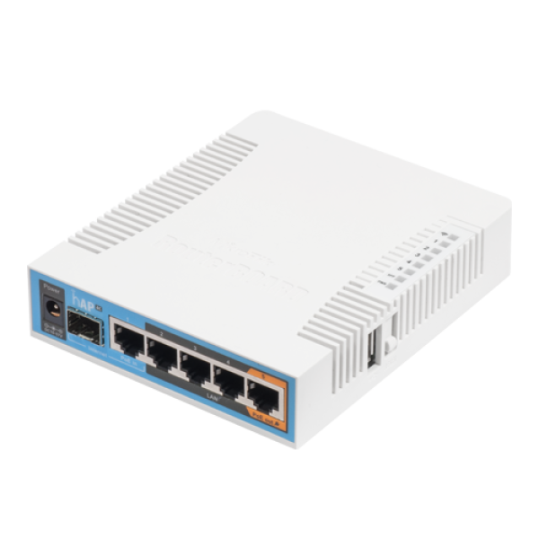 hAP ac, 5 x Gigabit, 802.11b/g/n 2.4Ghz, 802.11ac 5GHz, SFP, USB - MikroTik RB962UiGS-5HacT2HnT hAP ac, 5 x Gigabit, 802.11b/g/n 2.4Ghz, 802.11ac 5GHz, SFP, USB - MikroTik RB962UiGS-5HacT2HnT