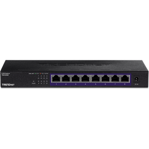 Switch 8 porturi 2.5G, Fanless - TRENDnet TEG-S380 Switch 8 porturi 2.5G, Fanless - TRENDnet TEG-S380