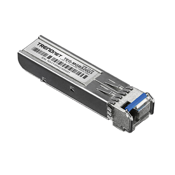 Modul SFP Dual Wavelength Single-Mode Simplex LC, 1.25G, TX:1310nm/RX:1550nm, 20Km - TRENDnet TEG-MGBS20D3 Modul SFP Dual Wavelength Single-Mode Simplex LC, 1.25G, TX:1310nm/RX:1550nm, 20Km - TRENDnet TEG-MGBS20D3