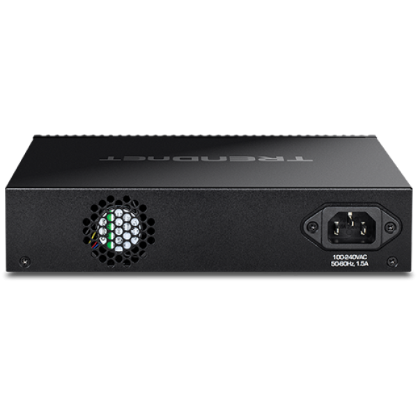 Switch 12 porturi SFP+ 1/10G, 1 x consola RJ45, management, 1U - TRENDnet TL2-F7120