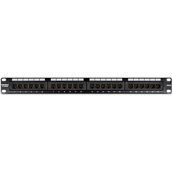 Patch Panel 24 porturi RJ45 UTP, Cat6 - TRENDnet TC-P24C6