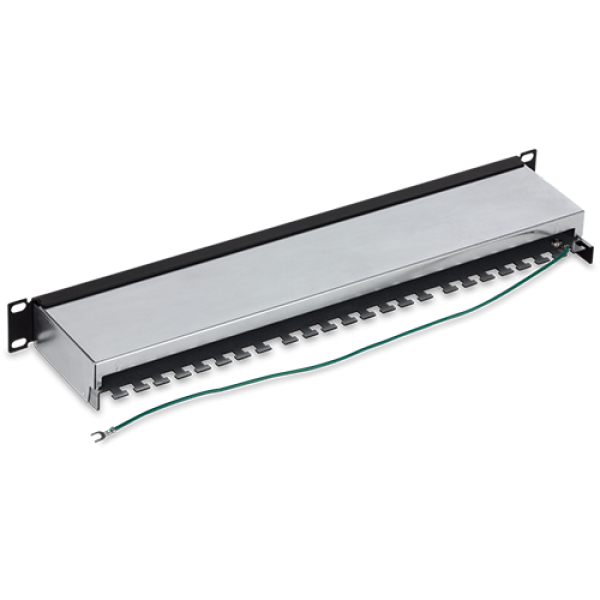 Patch Panel 24 porturi RJ45, Cat6a, Ecranat, 1U - TRENDnet TC-P24C6AS Patch Panel 24 porturi RJ45, Cat6a, Ecranat, 1U - TRENDnet TC-P24C6AS