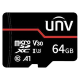 Card memorie 64GB, RED CARD - UNV TF-64G-MT Card memorie 64GB, RED CARD - UNV TF-64G-MT