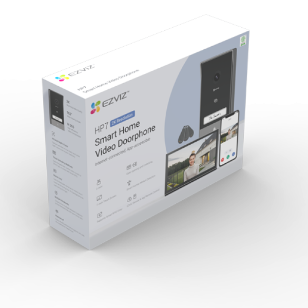 Kit interfon video inteligent EZVIZ, rezolutie 2k, monitor TFT 7 inch, instalare pe 2 fire, RFID, comenzi poarta/usa, SDcard, Wi-Fi, IR CS-HP7-2k Kit interfon video inteligent EZVIZ, rezolutie 2k, monitor TFT 7 inch, instalare pe 2 fire, RFID, comenzi poarta/usa, SDcard, Wi-Fi, IR CS-HP7-2k