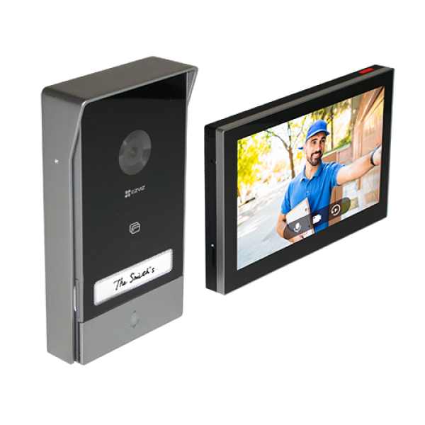 Kit interfon video inteligent EZVIZ, rezolutie 2k, monitor TFT 7 inch, instalare pe 2 fire, RFID, comenzi poarta/usa, SDcard, Wi-Fi, IR CS-HP7-2k Kit interfon video inteligent EZVIZ, rezolutie 2k, monitor TFT 7 inch, instalare pe 2 fire, RFID, comenzi poarta/usa, SDcard, Wi-Fi, IR CS-HP7-2k