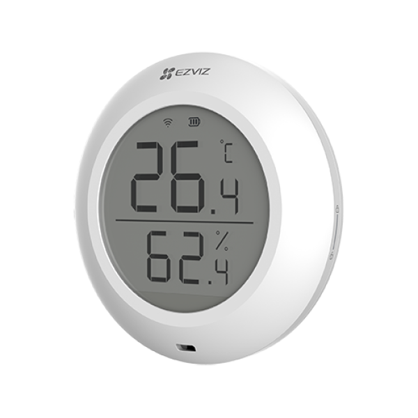 Senzor de temperatura si umiditate Smart Home EZVIZ, afisaj 1.8 inch, comunicare Wireless ZigBee CS-T51C Senzor de temperatura si umiditate Smart Home EZVIZ, afisaj 1.8 inch, comunicare Wireless ZigBee CS-T51C