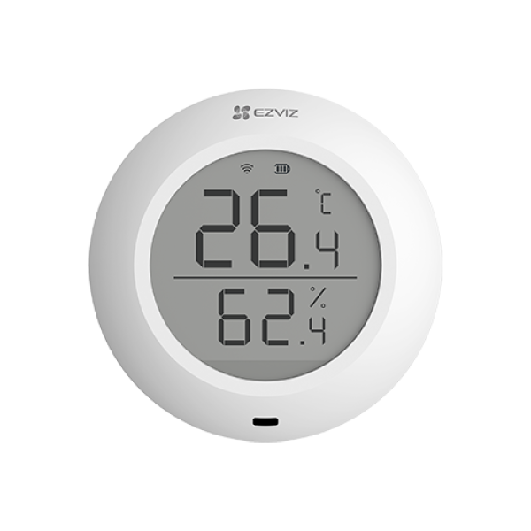 Senzor de temperatura si umiditate Smart Home EZVIZ, afisaj 1.8 inch, comunicare Wireless ZigBee CS-T51C