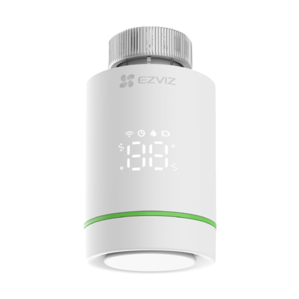 Termostat inteligent EZVIZ, pentru calorifer, afisaj LED, precizie 0.5Â°C, comunicare Wireless ZigBee CS-T55-R100-G
