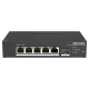 Switch Smart managed 4 porturi 10/100 Mbps PoE, 1 port Gigabit SFP, 1 port Gigabit RJ45 - HIKVISION DS-3T1306P-SI-HS Switch Smart managed 4 porturi 10/100 Mbps PoE, 1 port Gigabit SFP, 1 port Gigabit RJ45 - HIKVISION DS-3T1306P-SI-HS