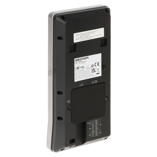 Videointerfon TCP/IP, 4.3' touch screen, camera 2x2MP,  recunoastere faciala/Card/PIN/QR, PoE, IK08 - HIKVISION DS-KV9503-WBE1