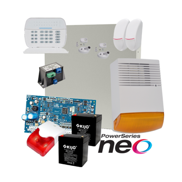 Kit alarma la efractie DSC NEO cu sirena exterioara KIT2016EXT-BS1 Kit alarma la efractie DSC NEO cu sirena exterioara KIT2016EXT-BS1