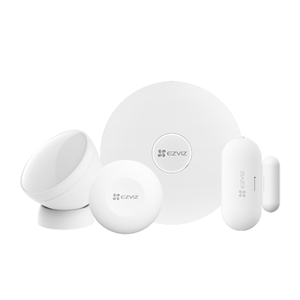 Kit sistem de alarma Smart Home EZVIZ, comunicare Wireless ZigBee CS-B1-HomeSensorKit