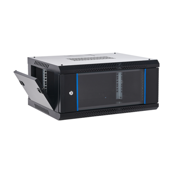 Rack perete 4U 19'' 600x450, capacitate incarcare 60 Kg, negru - ASYTECH Networking ASY-4U-6045WL Rack perete 4U 19'' 600x450, capacitate incarcare 60 Kg, negru - ASYTECH Networking ASY-4U-6045WL