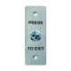 Buton de iesire, montaj ingropat, inox, LED, NO-NC-COM, 115 x 40 mm CSB-408L
