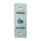 Buton de iesire, montaj ingropat, inox, LED, NO-NC-COM, IP65, 115 x 40 mm CSB-408LW