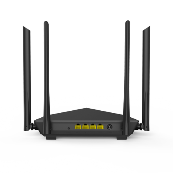 Router WiFi 5, DualBand 2.4/5GHz, 300+867Mbps, 4x6dBi, 4 porturi Gigabit - TENDA TND-AC10-V30 Router WiFi 5, DualBand 2.4/5GHz, 300+867Mbps, 4x6dBi, 4 porturi Gigabit - TENDA TND-AC10-V30