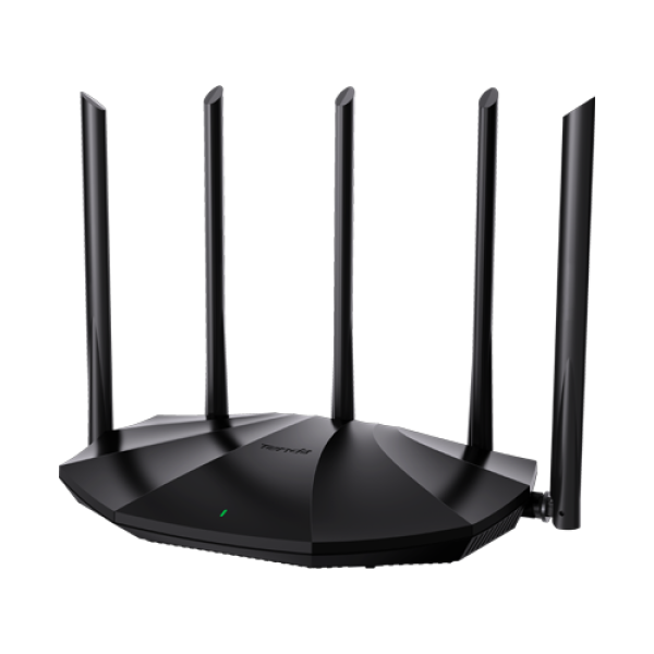Router Wi-Fi 6, DualBand 2.4Ghz/5GHz, 300+1201Mbps, 5x6dBi, 4 porturi Gigabit - TENDA TND-RX2-PRO Router Wi-Fi 6, DualBand 2.4Ghz/5GHz, 300+1201Mbps, 5x6dBi, 4 porturi Gigabit - TENDA TND-RX2-PRO