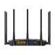 Router Wi-Fi 6, DualBand 2.4Ghz/5GHz, 300+1201Mbps, 5x6dBi, 4 porturi Gigabit - TENDA TND-RX2-PRO Router Wi-Fi 6, DualBand 2.4Ghz/5GHz, 300+1201Mbps, 5x6dBi, 4 porturi Gigabit - TENDA TND-RX2-PRO