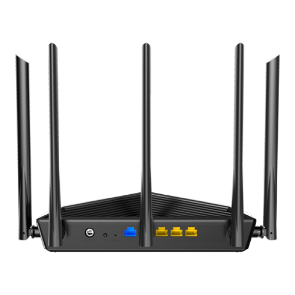 Router Wi-Fi 6e, AX5700 TriBand 2.4/5GHz/6GHz, 861+2402+2402 Mbps, 5x6dBi, 4 x Gigabit - TENDA TND-RX27-PRO Router Wi-Fi 6e, AX5700 TriBand 2.4/5GHz/6GHz, 861+2402+2402 Mbps, 5x6dBi, 4 x Gigabit - TENDA TND-RX27-PRO