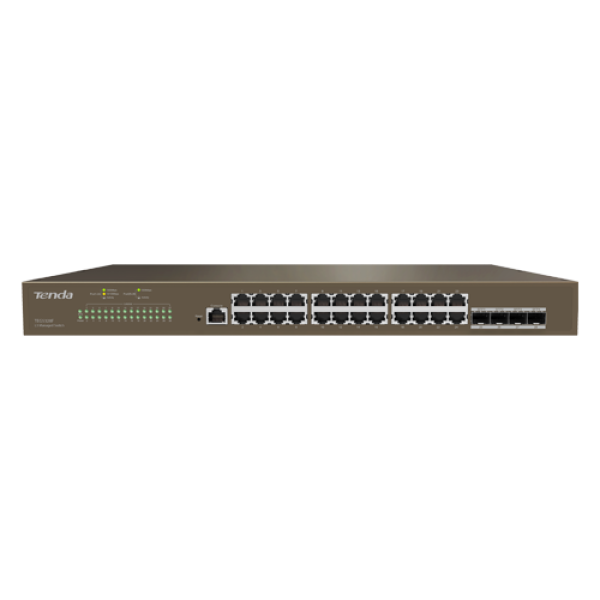 Switch 24 porturi Gigabit, 4 porturi SFP Gigabit, Management - TENDA TND-TEG5328F Switch 24 porturi Gigabit, 4 porturi SFP Gigabit, Management - TENDA TND-TEG5328F